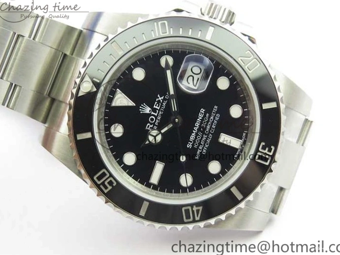 MiroTime 0119 Timeless Submariner 116610 LN Black Ceramic ZZF 904L 1:1 Best Edition on SS Bracelet A 3236